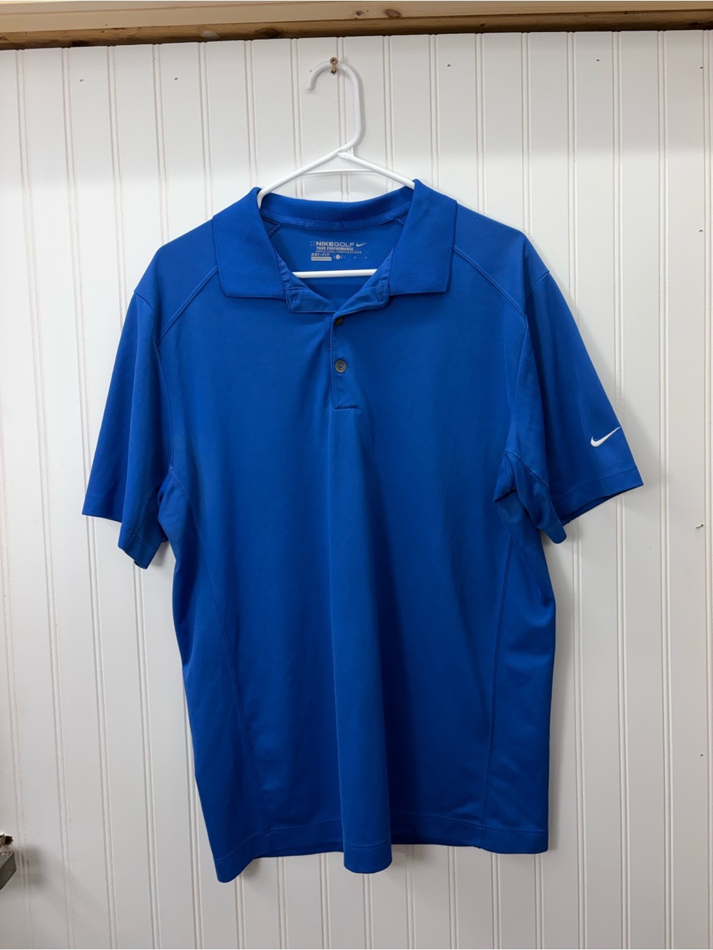 Nike Men's Royal Blue Dri-FIT tour performance golf Polo